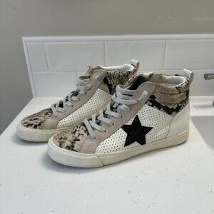 Vintage Havana Womens Lester High Top Slip On Athletic Sneaker 9 Snake Star Shoe